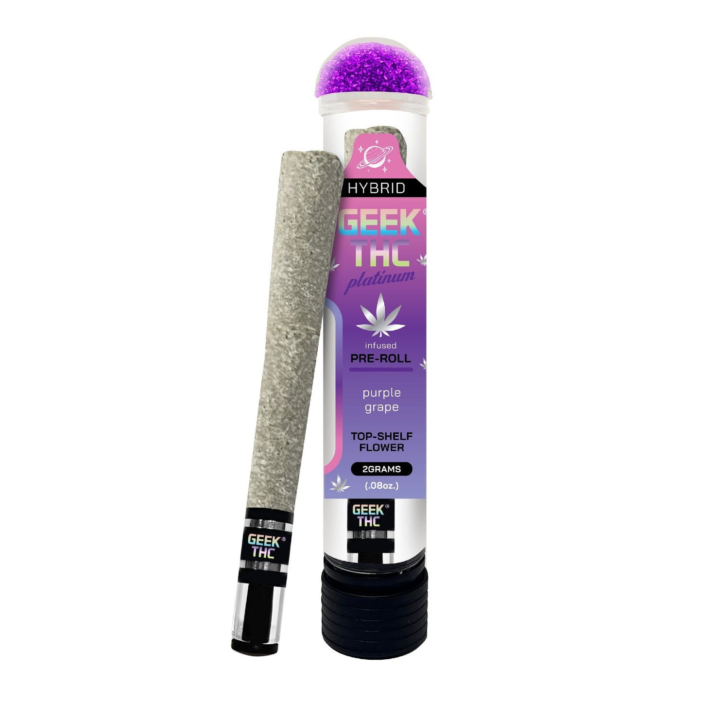 Geek'd Platinum Glass Tip THC-A Pre-Roll 2g