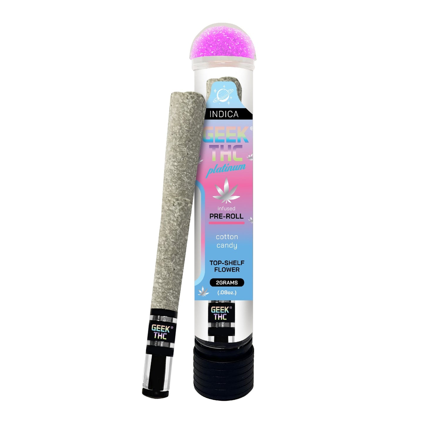 Geek'd Platinum Glass Tip THC-A Pre-Roll 2g