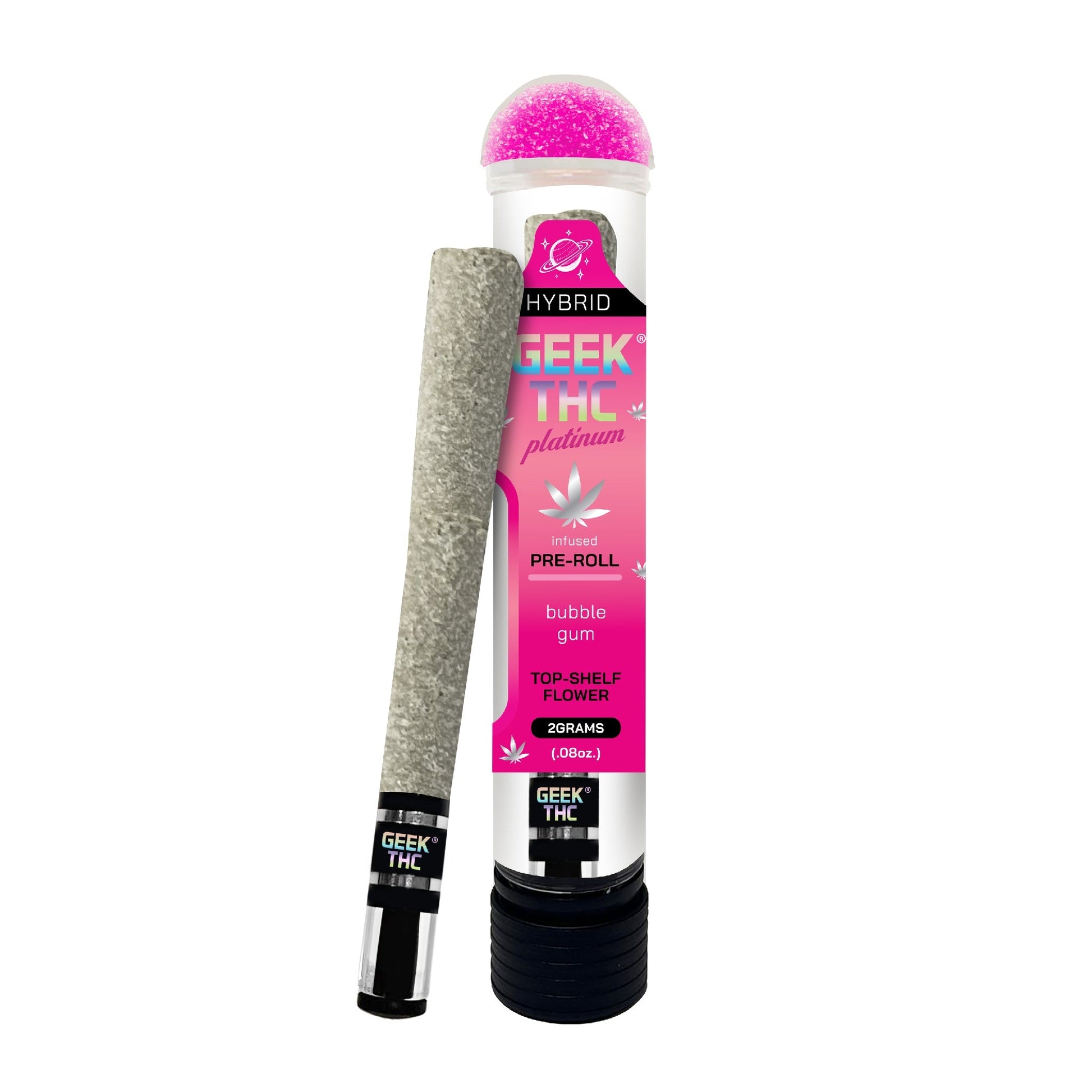 Geek'd Platinum Glass Tip THC-A Pre-Roll 2g