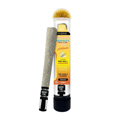 Geek'd Platinum Glass Tip THC-A Pre-Roll 2g