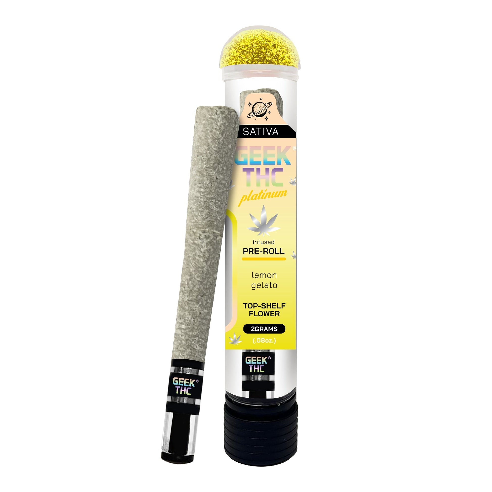 Geek'd Platinum Glass Tip THC-A Pre-Roll 2g