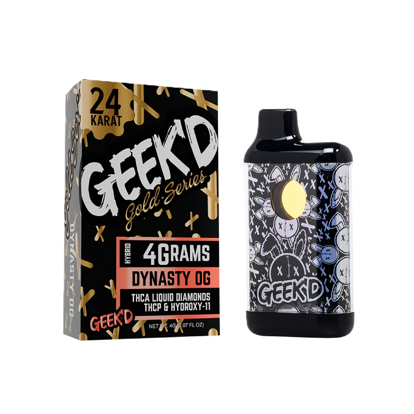 Geekd 24K Gold Series Vaporizer 4000mg