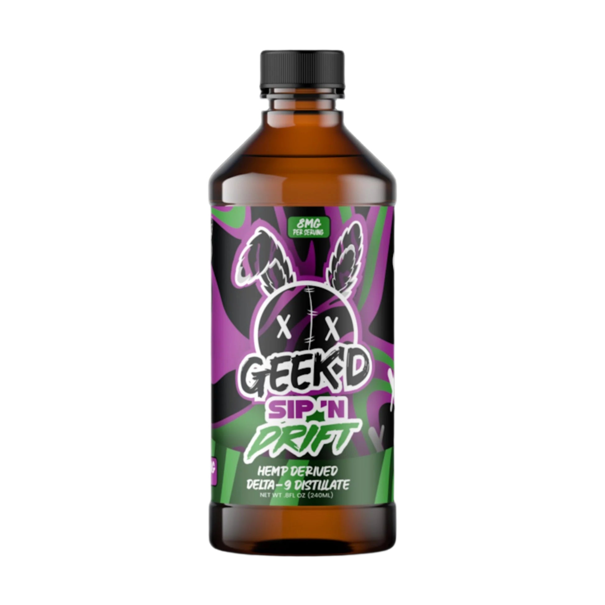 Geekd Sip'n Drift Delta 9 Hemp Derived Syrup 800mg