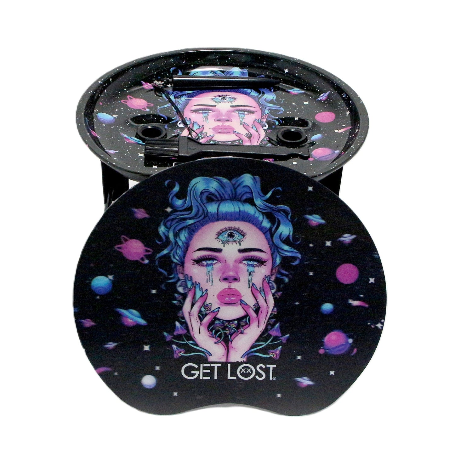 Get Lost 3D Rolling Tray Station