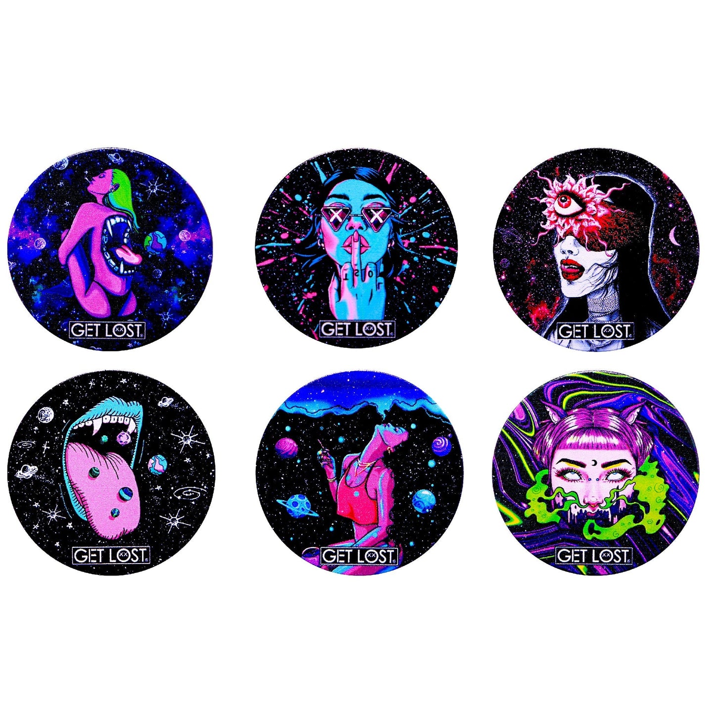 Get Lost 4 Piece Galaxy Grinder 50mm