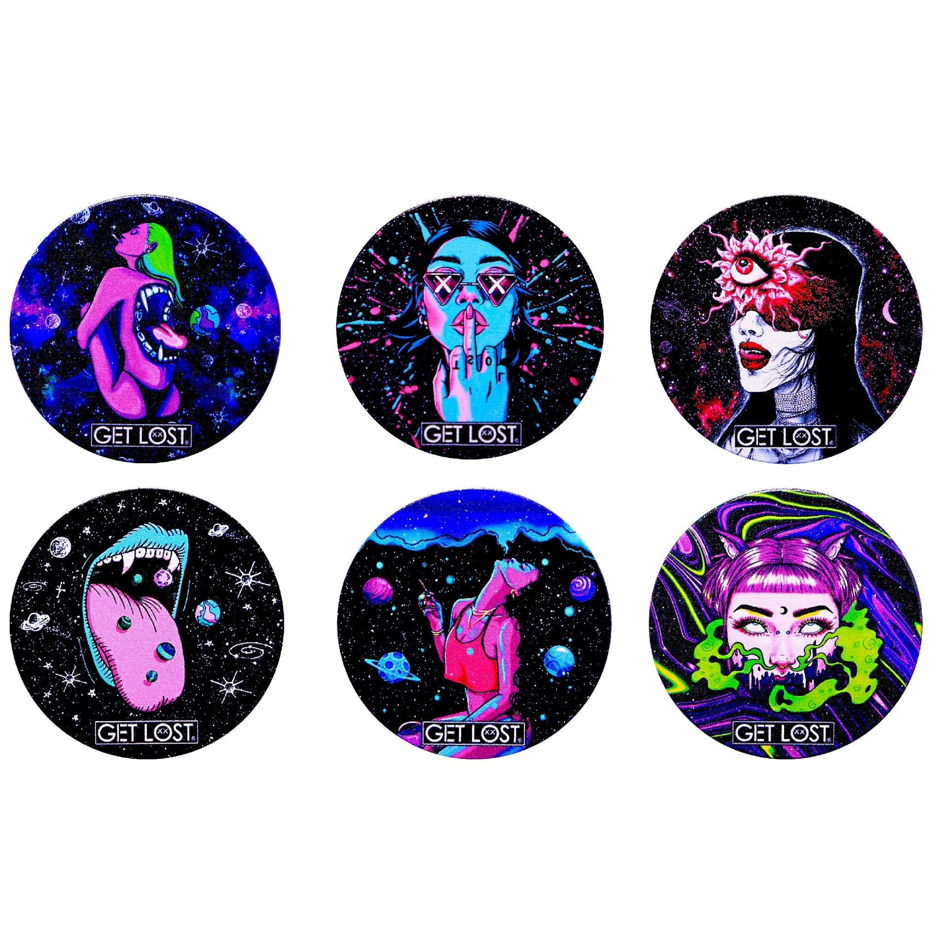 Get Lost 4 Piece Galaxy Grinder 50mm