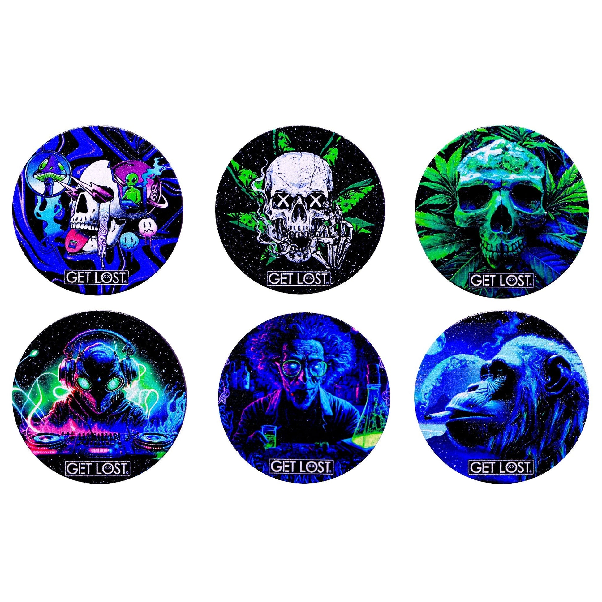 Get Lost 4 Piece Galaxy Grinder 50mm