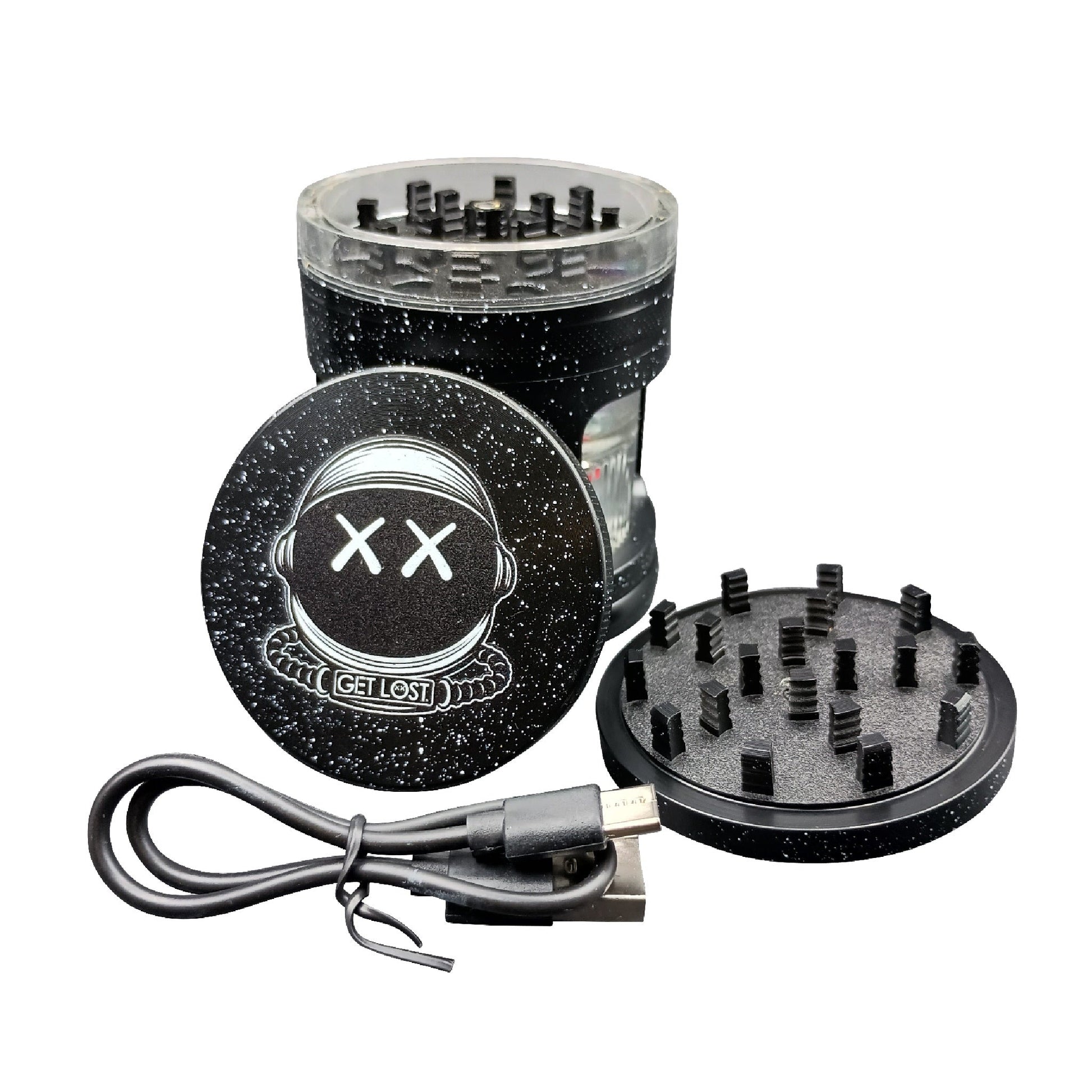 Get Lost Earth Shaker Electric Herb Grinder + Dispenser
