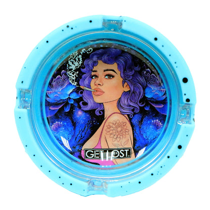 Get Lost Glass Ashtray With Silicone Set