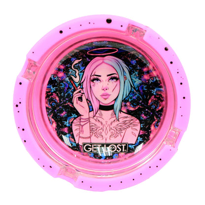 Get Lost Glass Ashtray With Silicone Set