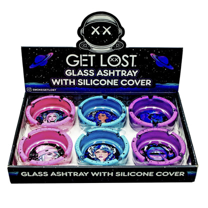 Get Lost Glass Ashtray With Silicone Set