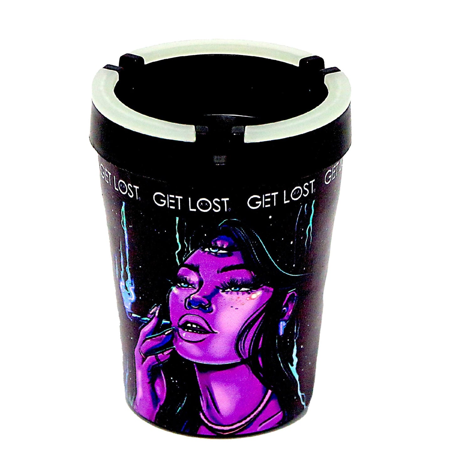 Get Lost Glow Top Butt Bucket Ashtray