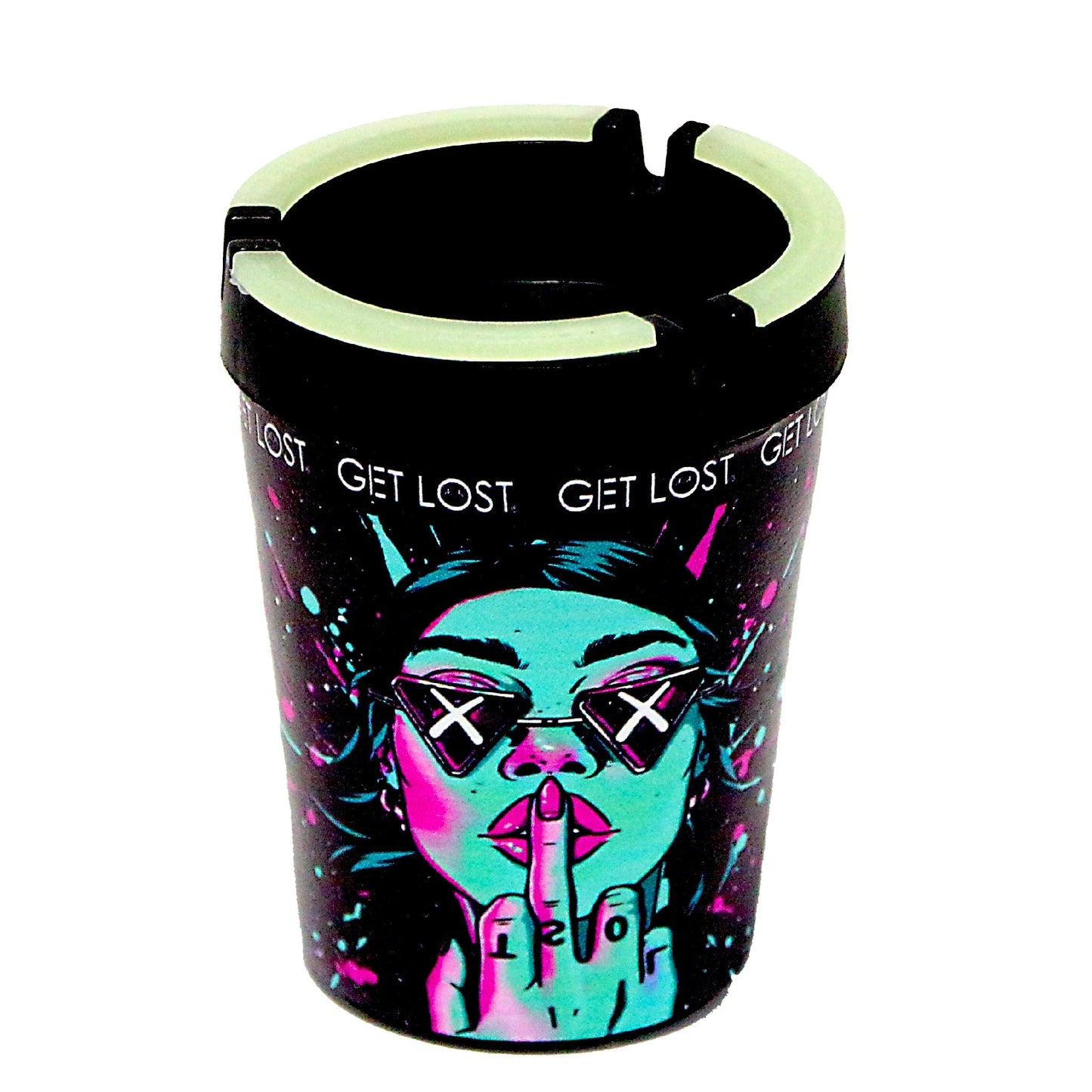 Get Lost Glow Top Butt Bucket Ashtray