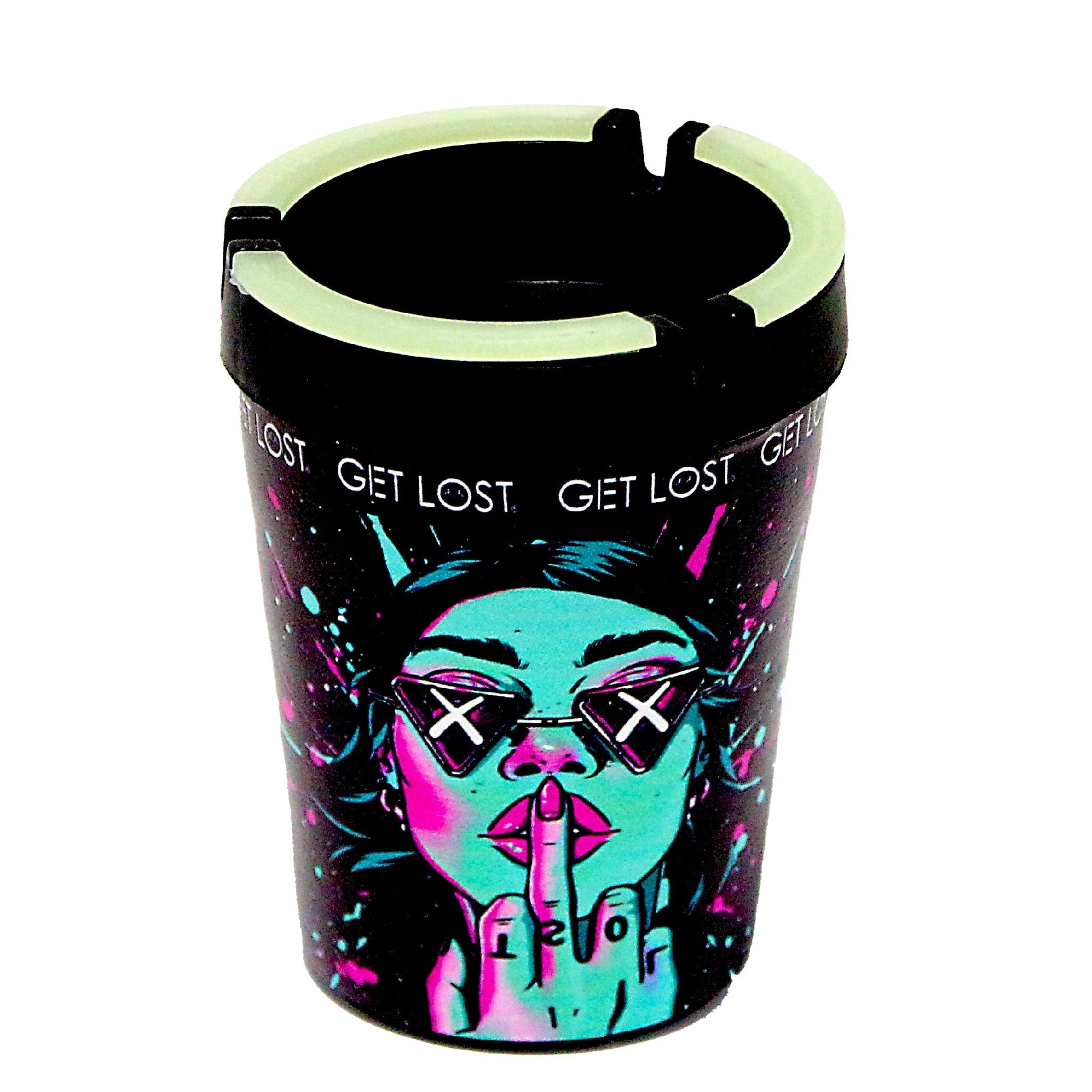 Get Lost Glow Top Butt Bucket Ashtray