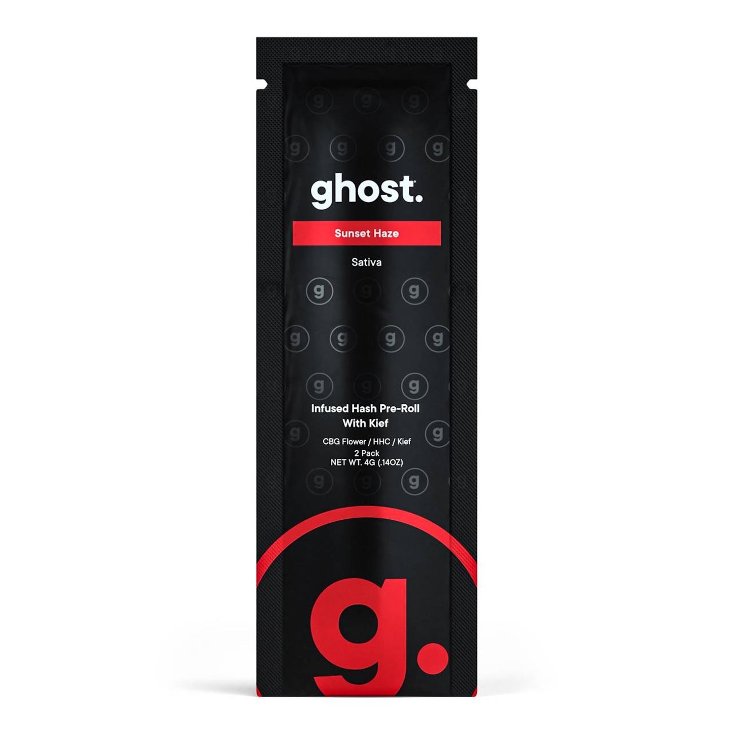 Ghost HHC CBG Infused Hash Pre-Rolls Kief 2g 2ct