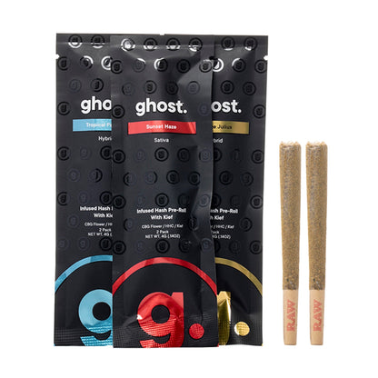 Ghost HHC CBG Infused Hash Pre-Rolls Kief 2g 2ct
