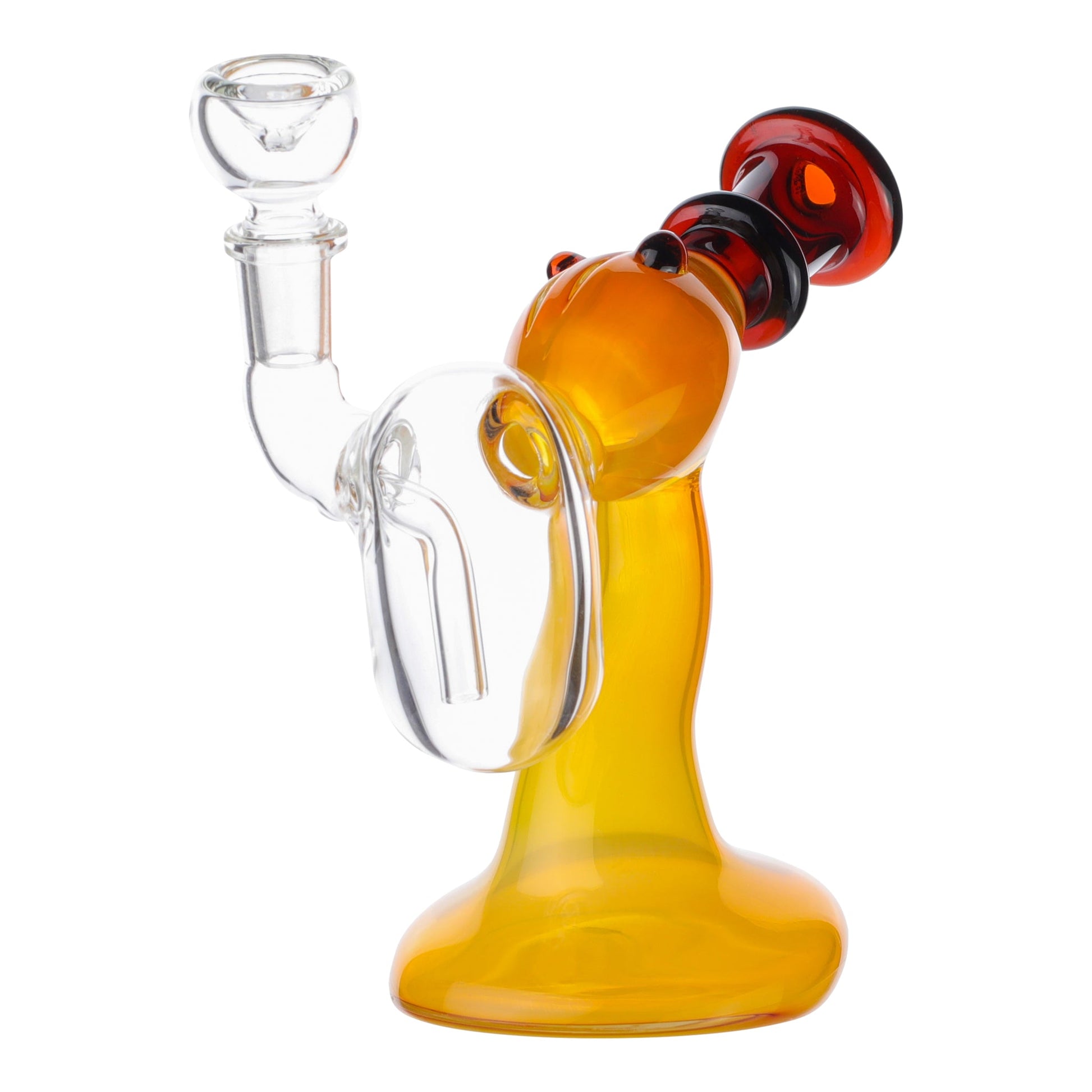 Allied International Giminy Cricket Bubbler 7in Borosilicate Glass