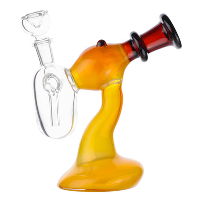 Allied International Giminy Cricket Bubbler 7in Borosilicate Glass