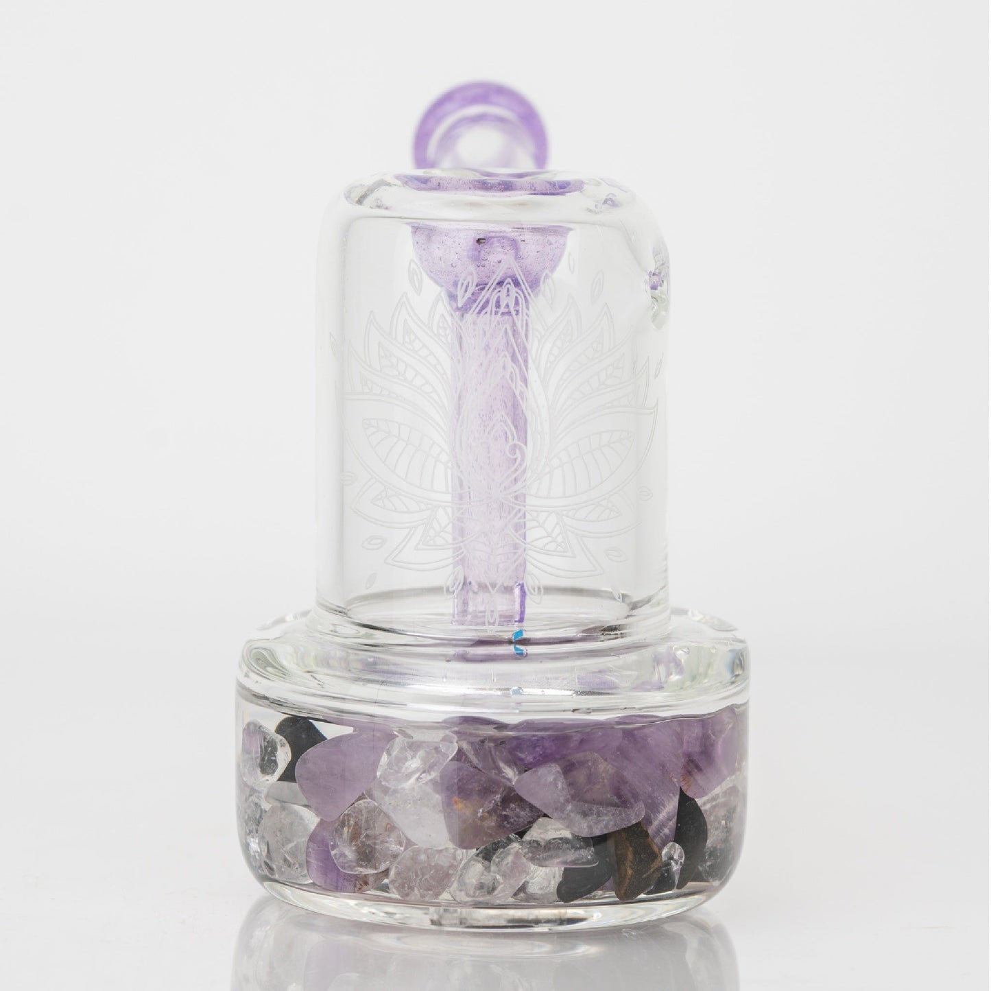 Empire Glassworks Crystal Mood Bubbler Bong 4.5in