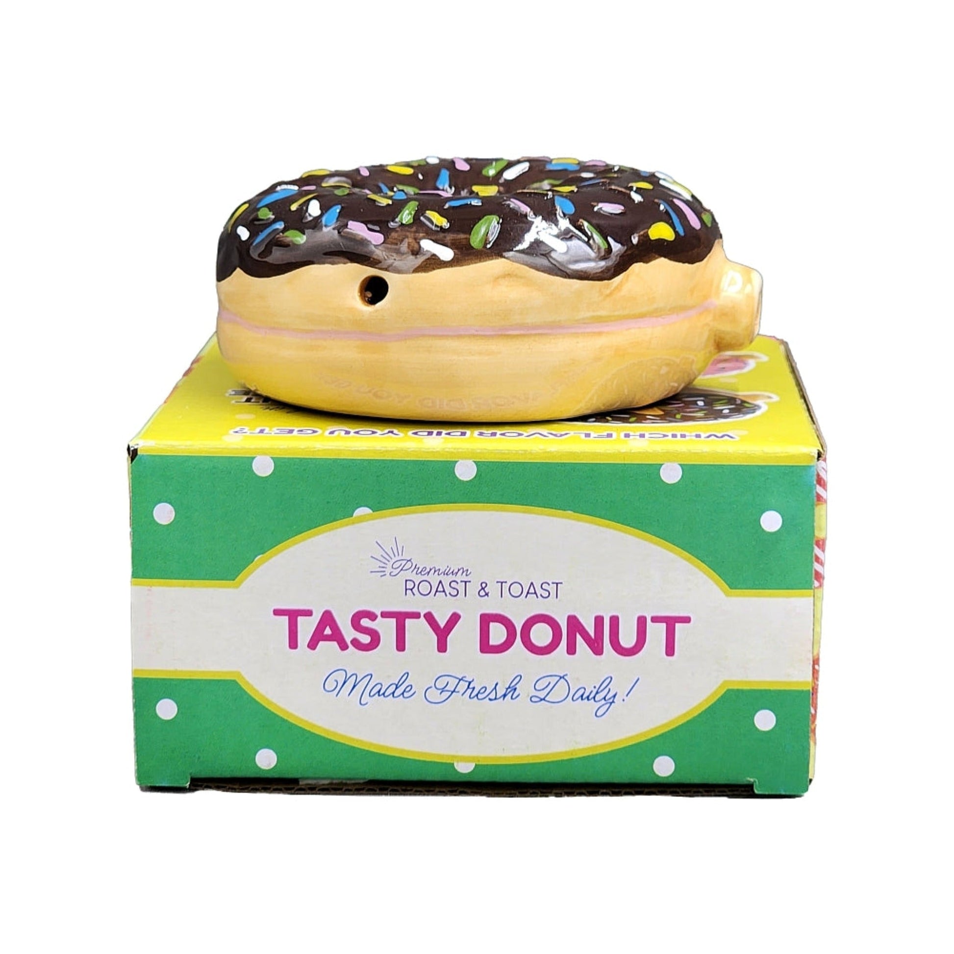 Fashioncraft Glazy Donut Pipe 4in Ceramic