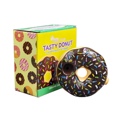 Fashioncraft Glazy Donut Pipe 4in Ceramic
