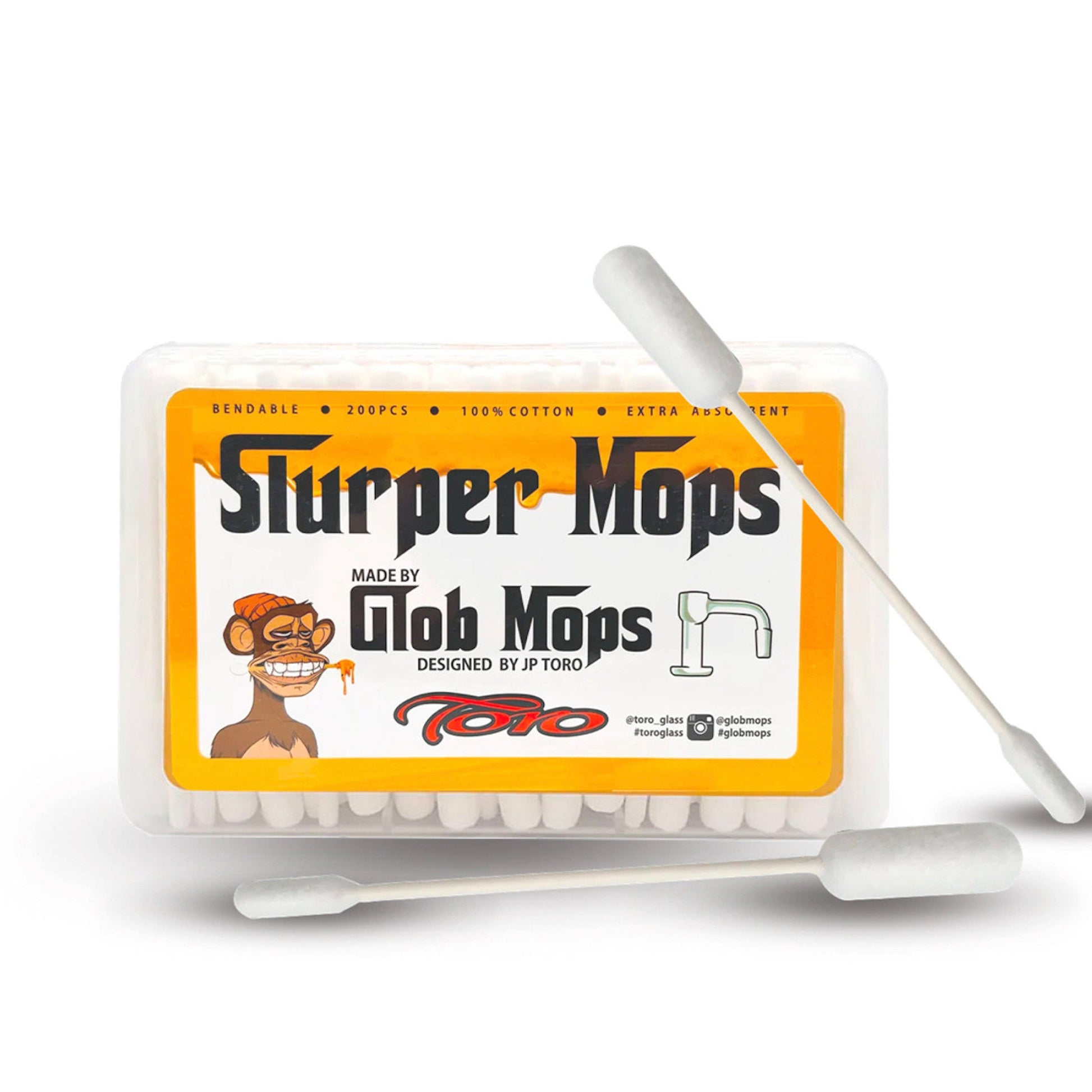 Cannatron Glob Mops Slurper Cotton Swabs 200ct