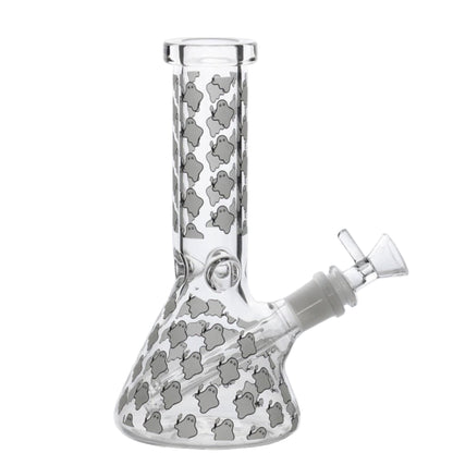 E420 Accessories Glowing Ghoul Beaker Bong 8in
