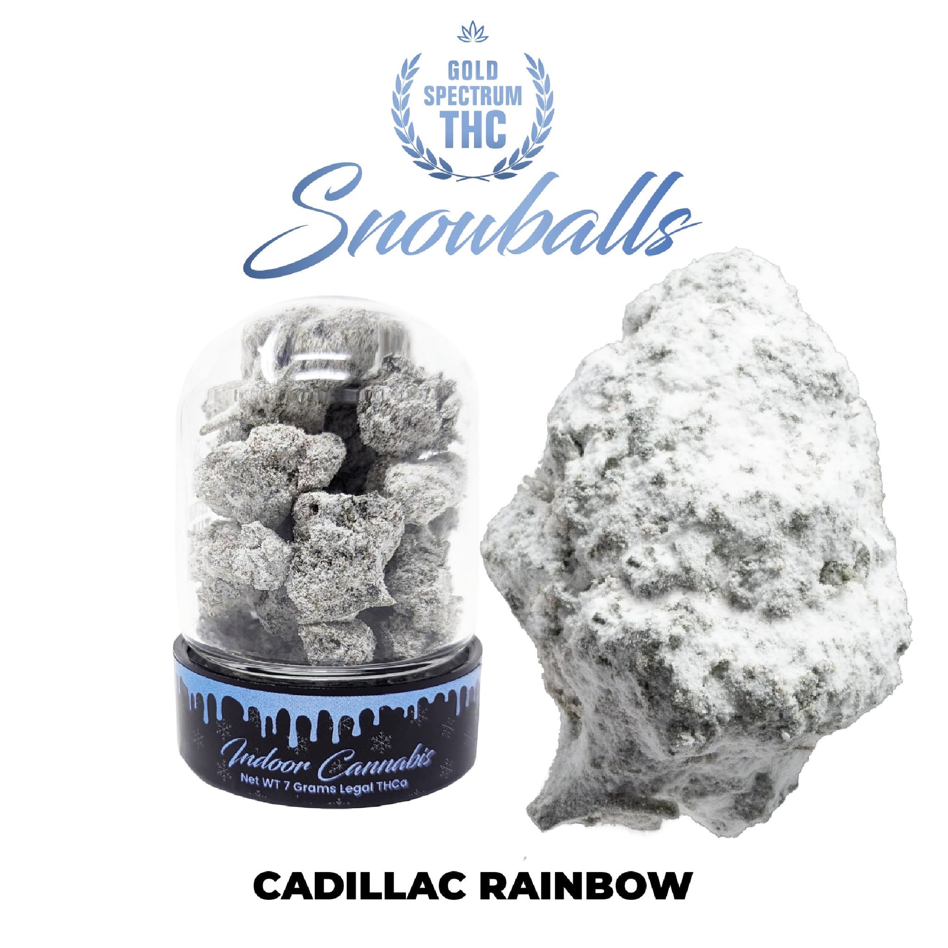 Gold Spectrum Cadillac Rainbow Snowballs THC-A Flower 3.5g