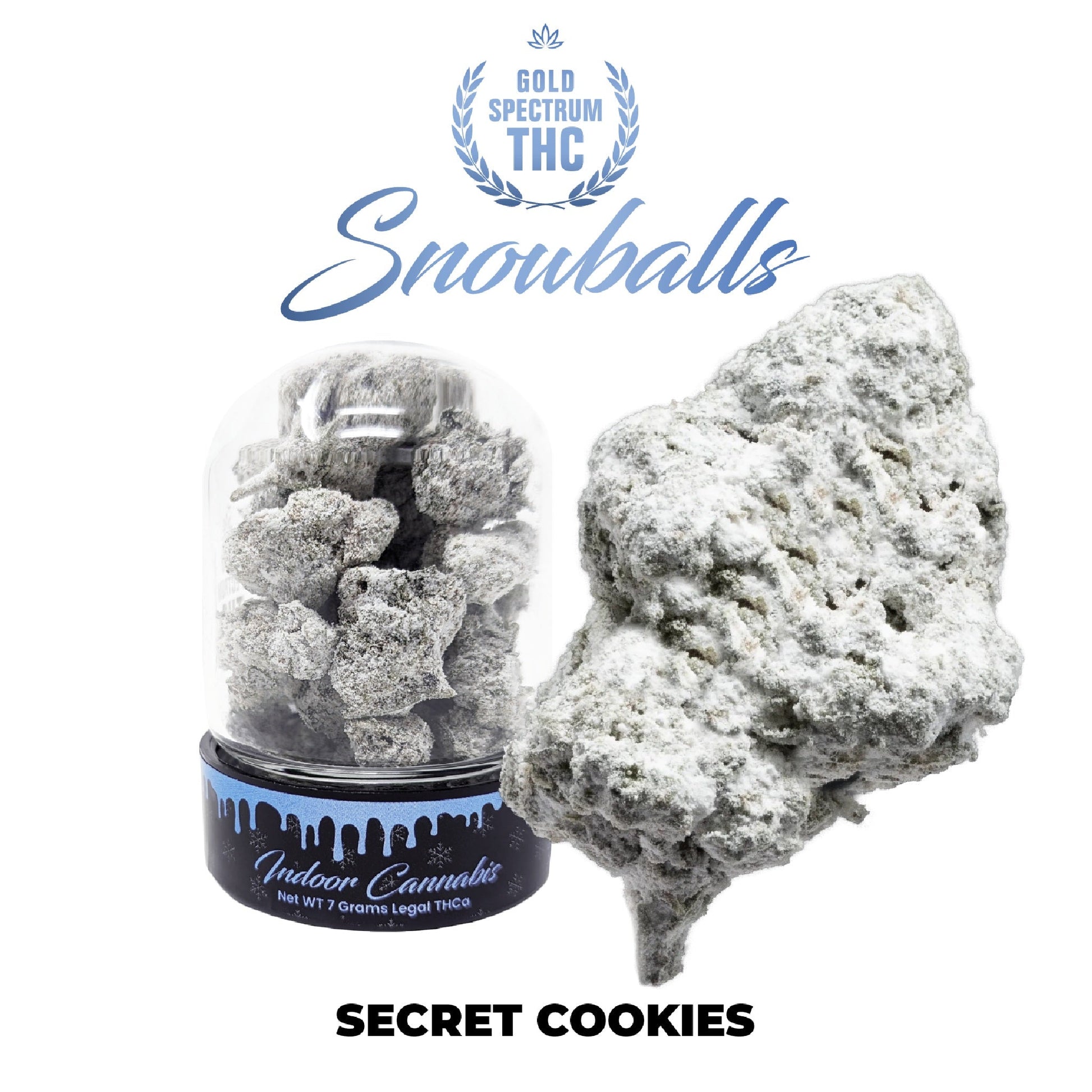 Gold Spectrum Secret Cookies THC-A Snowballs Flower 1g