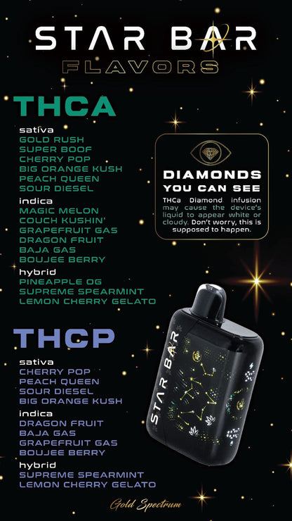 Gold Spectrum Star Bar THC-A Vaporizer 5000mg