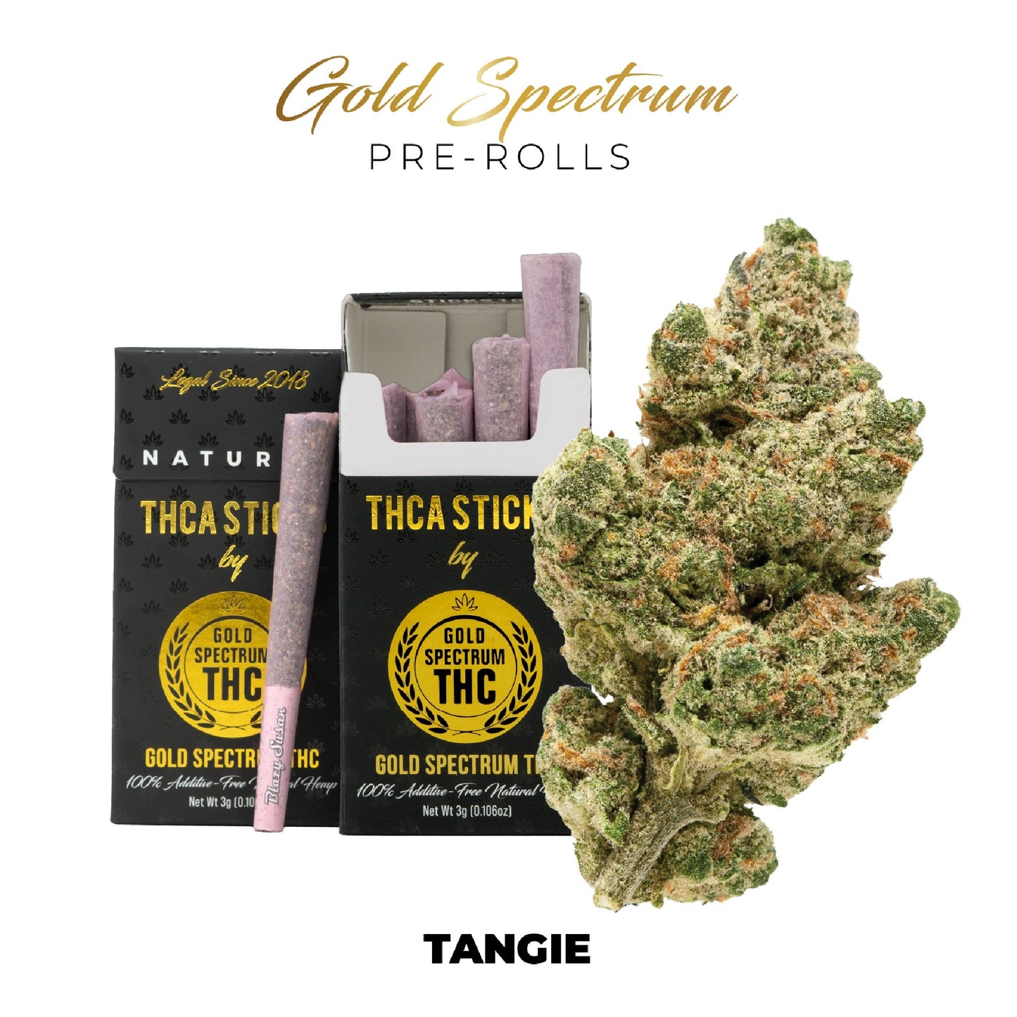 Gold Spectrum THC-A Pre-Roll Sticks 6ct