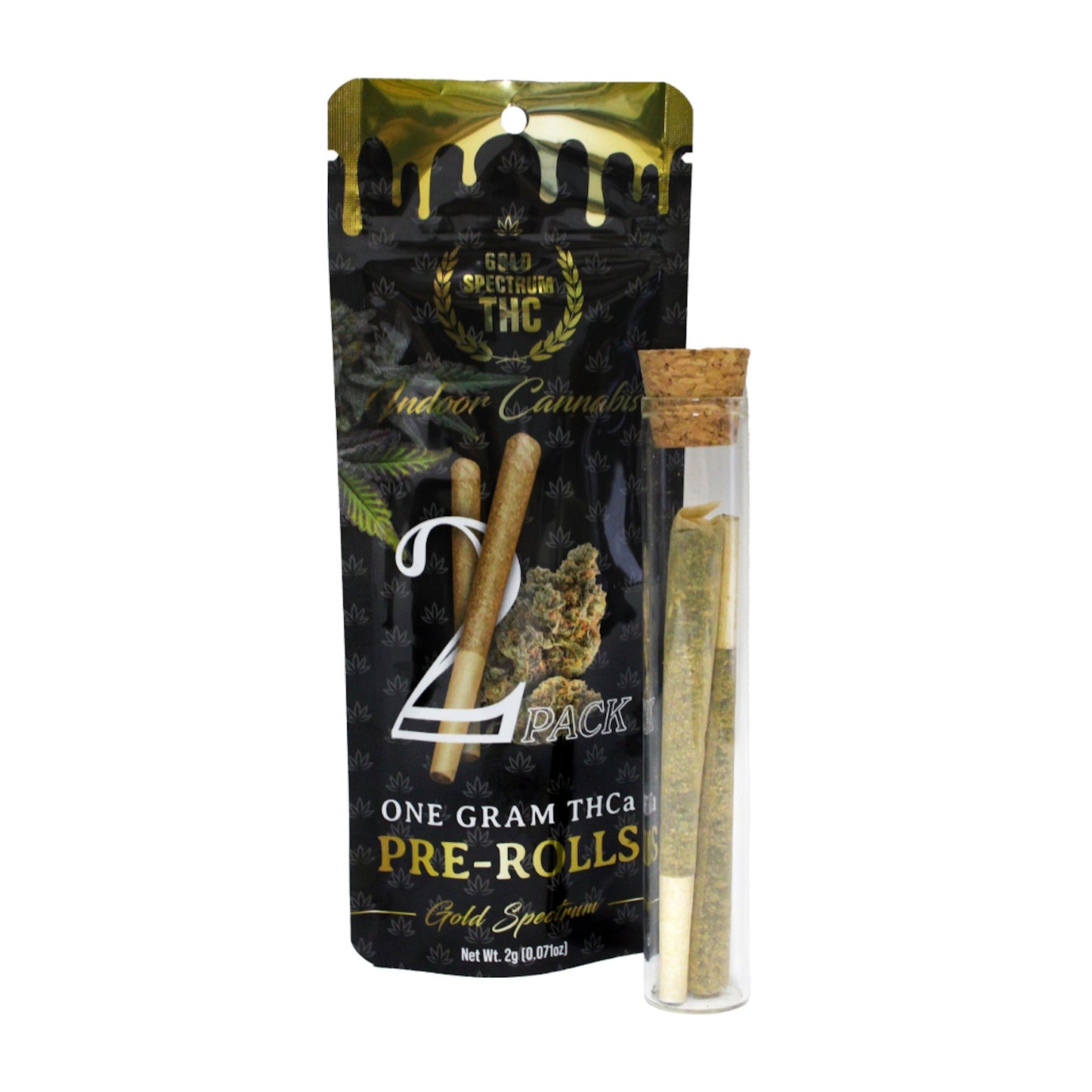 Gold Spectrum THC-A Pre-Rolls 1g 2ct