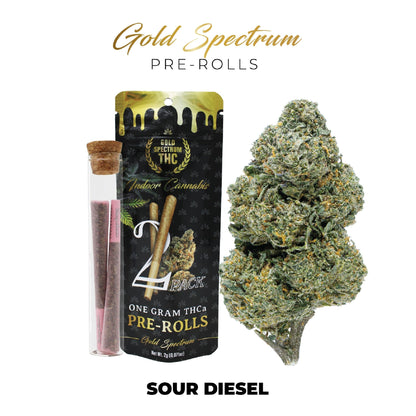 Gold Spectrum THC-A Pre-Rolls 1g 2ct