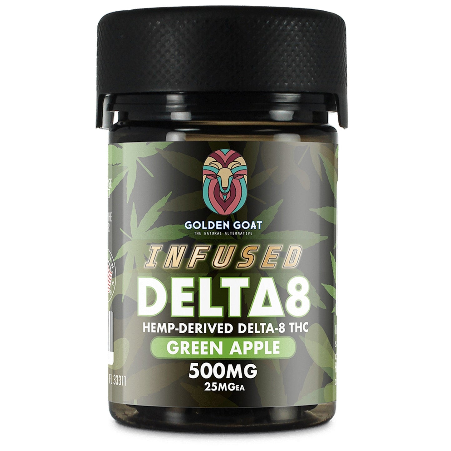 Golden Goat Delta 8 Gummies 500mg