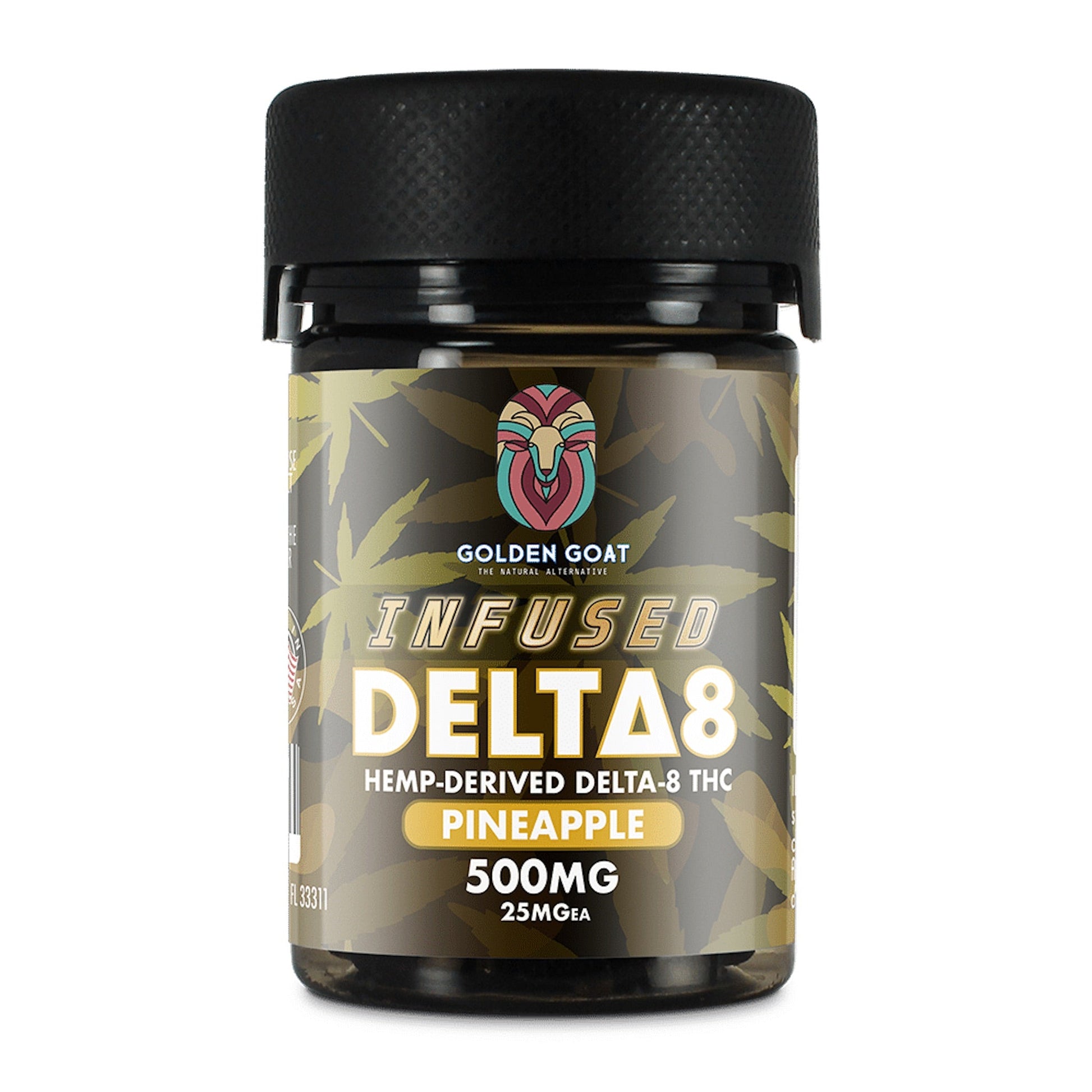 Golden Goat Delta 8 Gummies 500mg