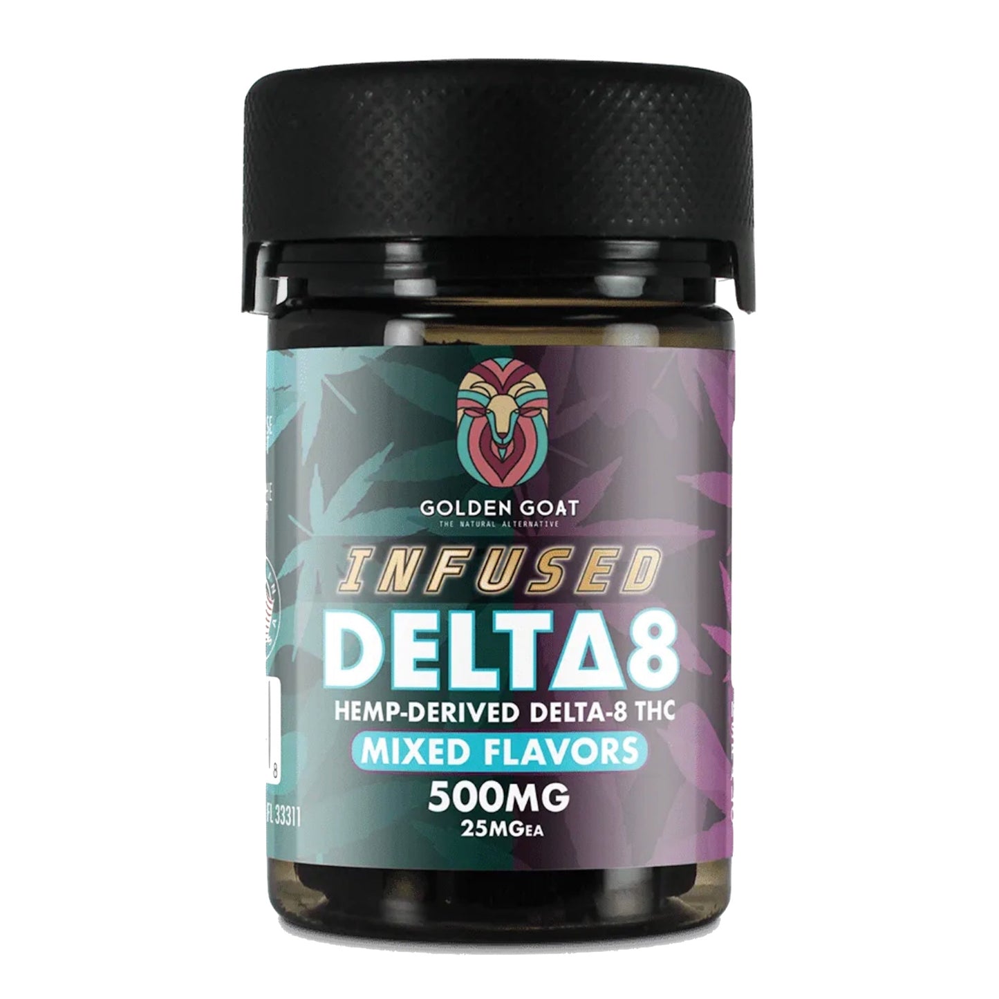 Golden Goat Delta 8 Gummies 500mg