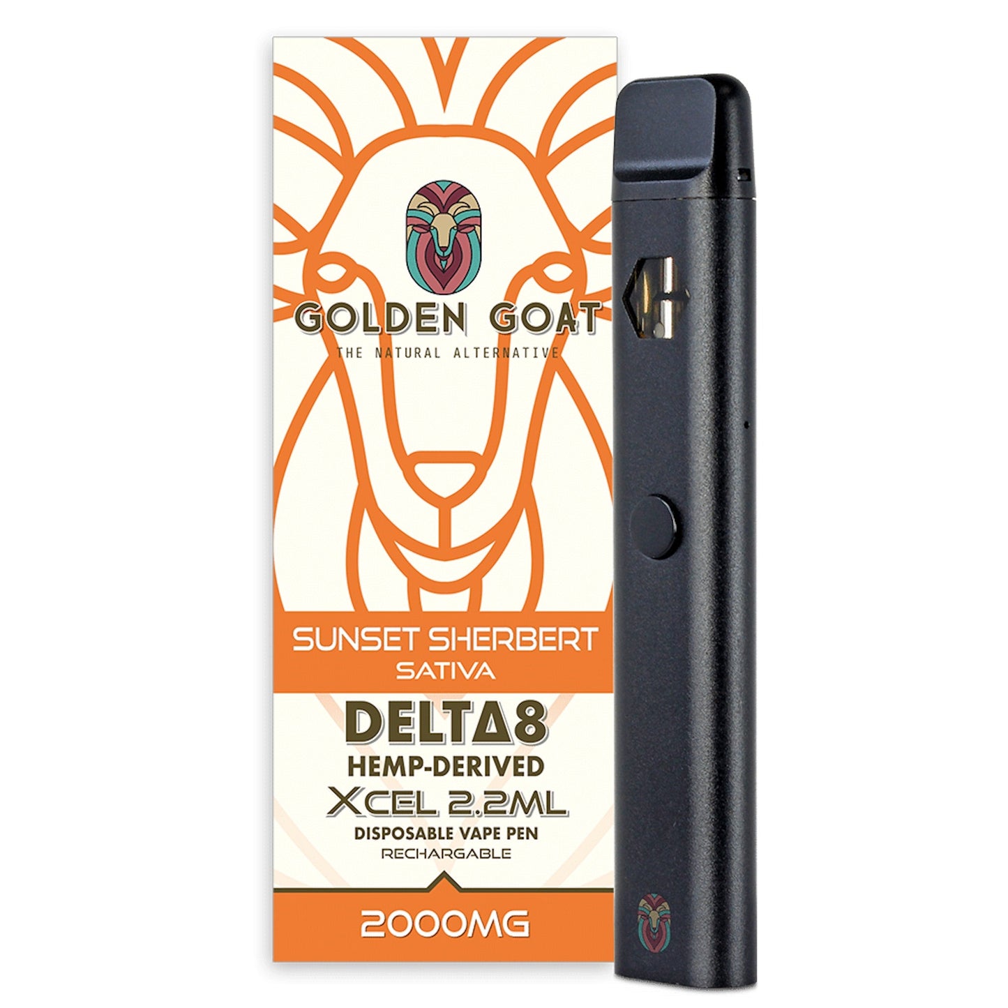 Golden Goat Delta 8 Vaporizer 2000mg