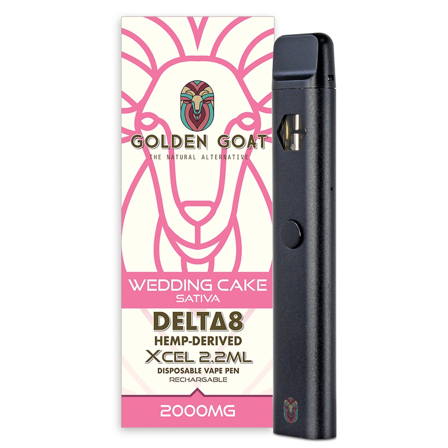 Golden Goat Delta 8 Vaporizer 2000mg