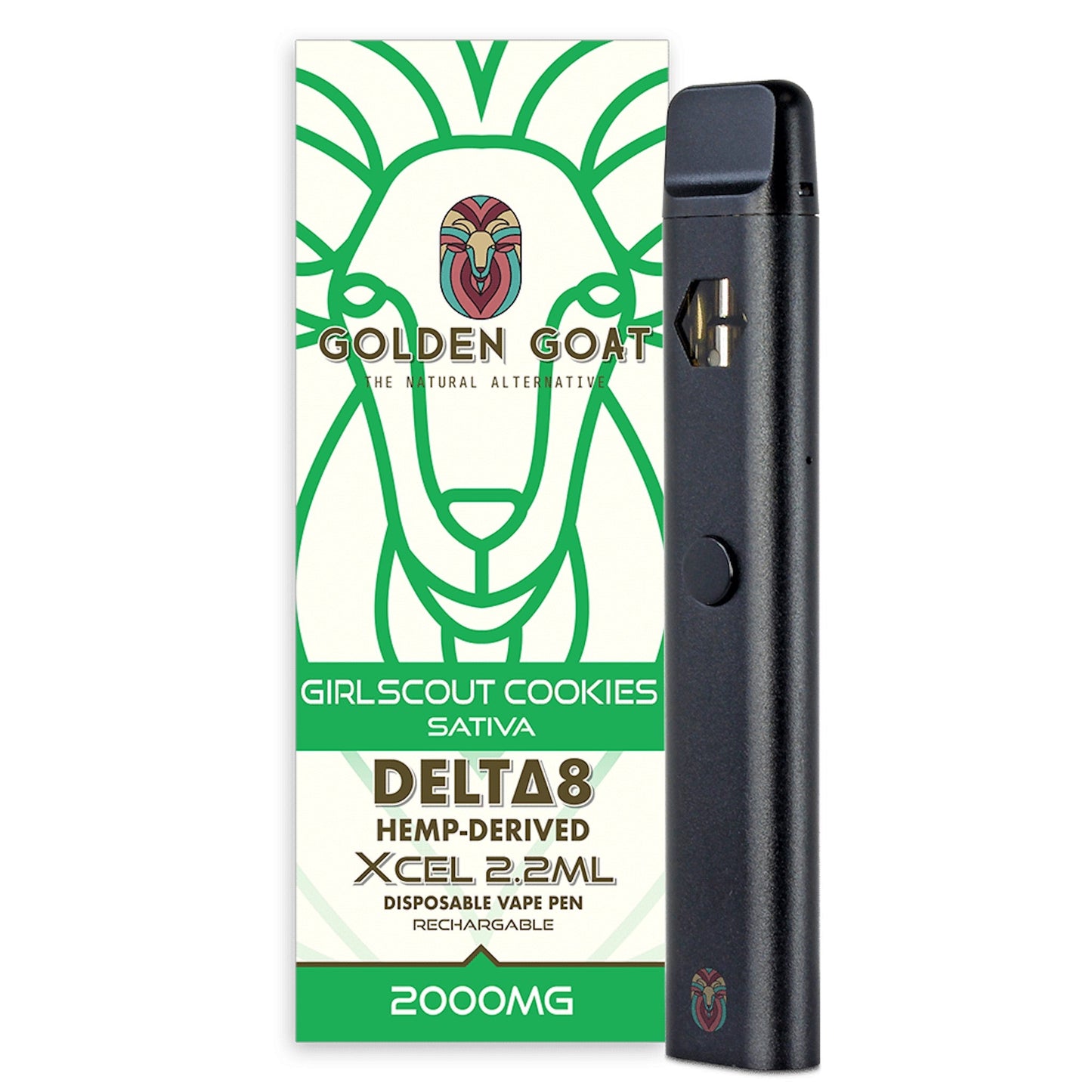 Golden Goat Delta 8 Vaporizer 2000mg