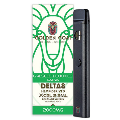 Golden Goat Delta 8 Vaporizer 2000mg