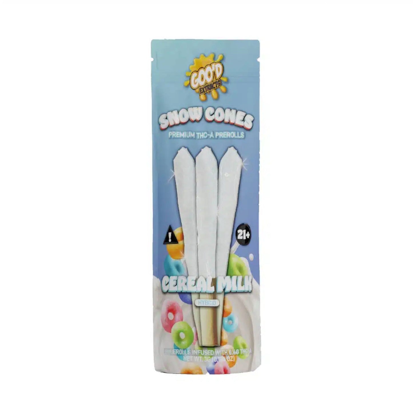 Goo'd Snowcone THC-A Pre-Rolls 3 Pack