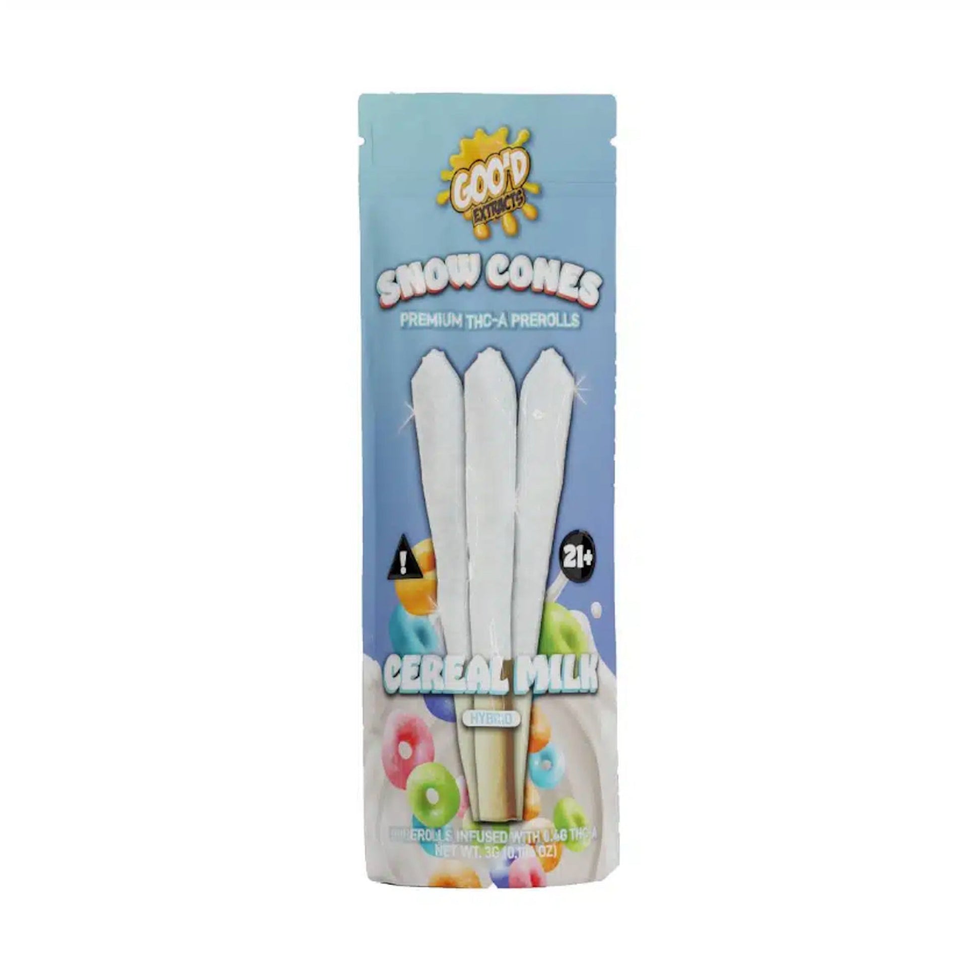 Goo'd Snowcone THC-A Pre-Rolls 3 Pack