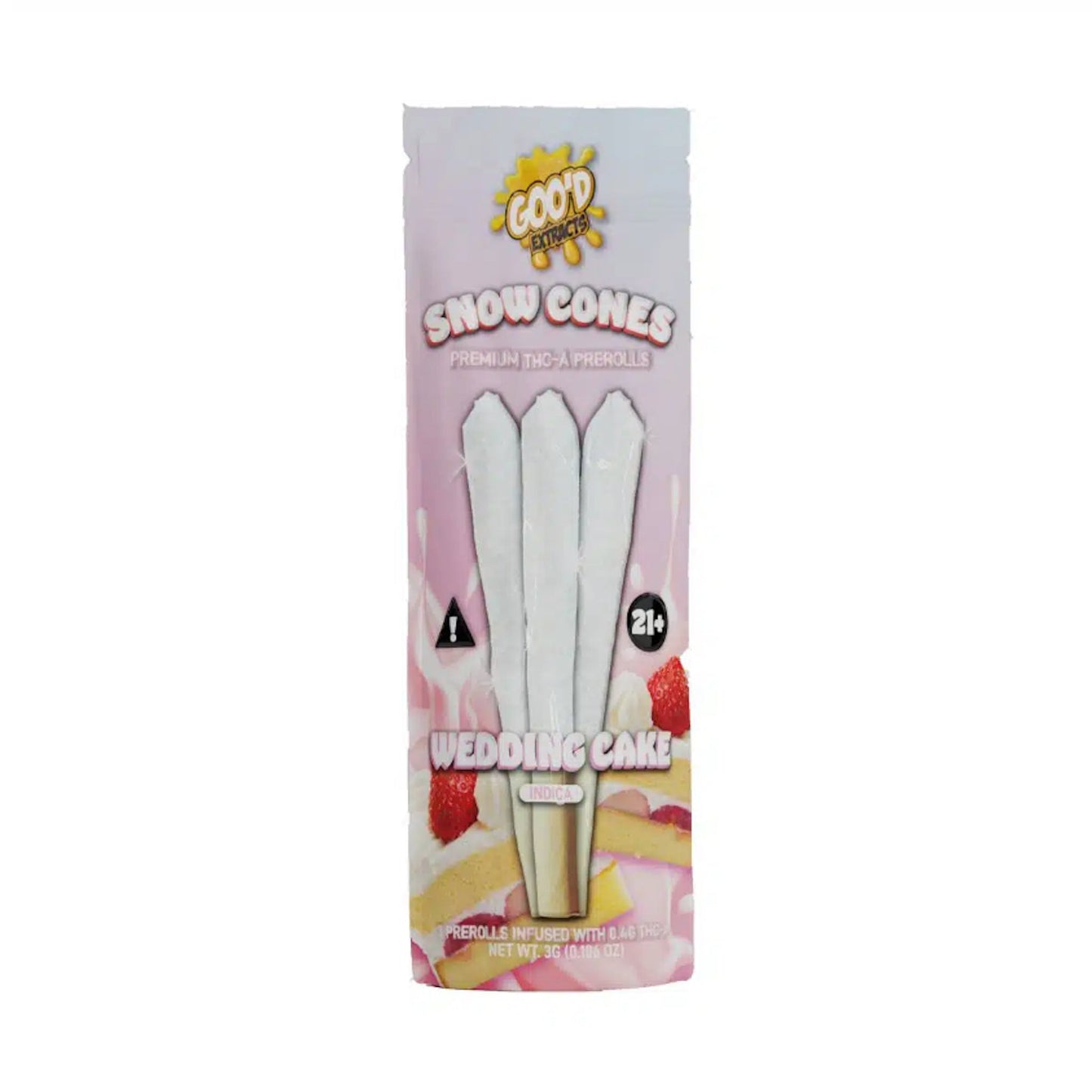 Goo'd Snowcone THC-A Pre-Rolls 3 Pack