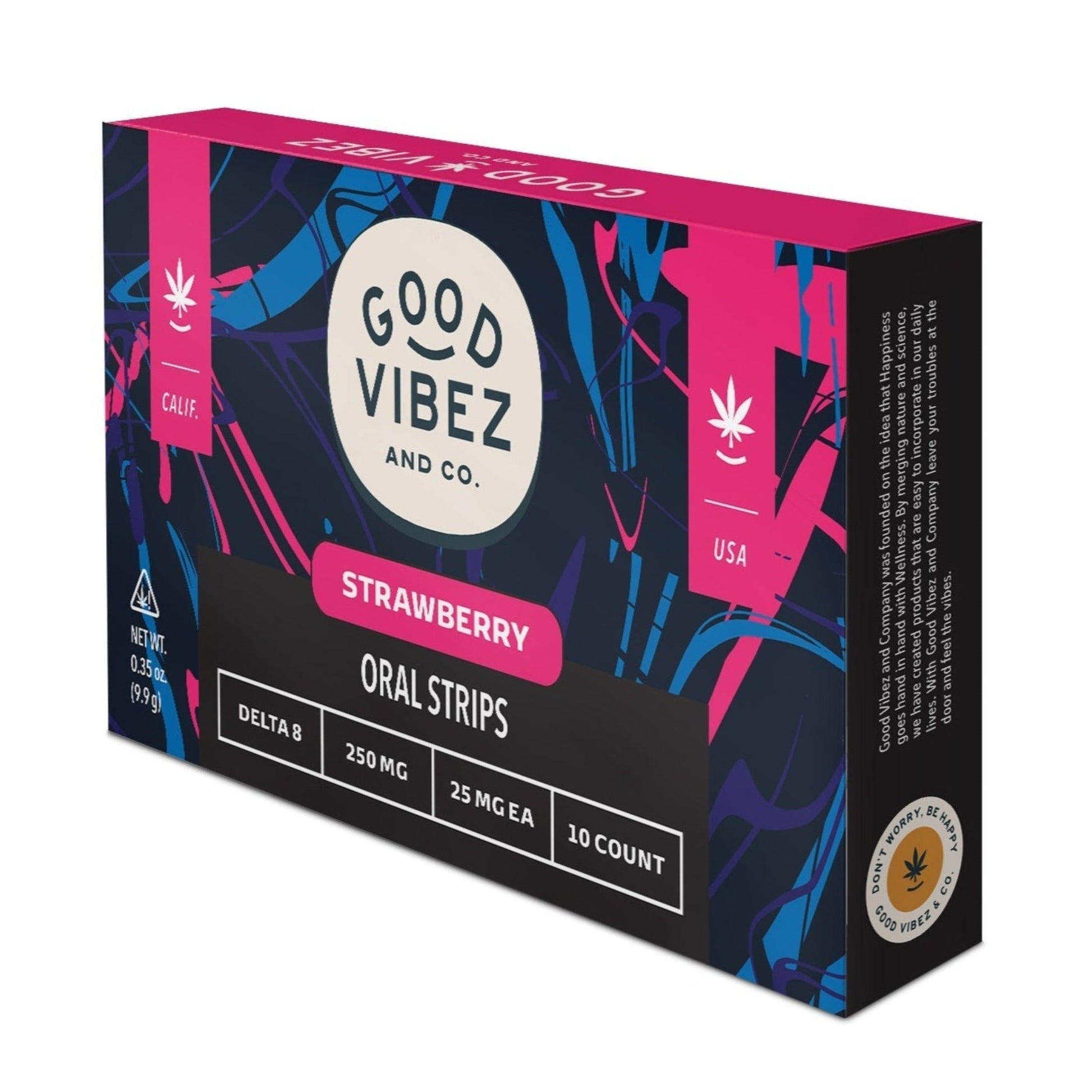 Good Vibez Delta 8 Sublingual Strips 250mg