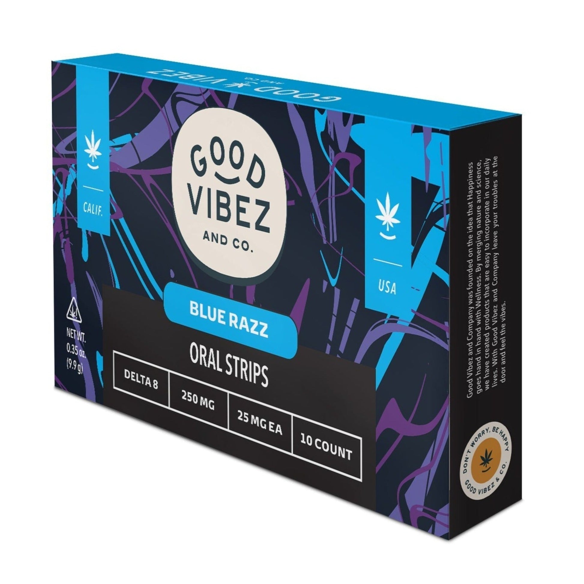Good Vibez Delta 8 Sublingual Strips 250mg