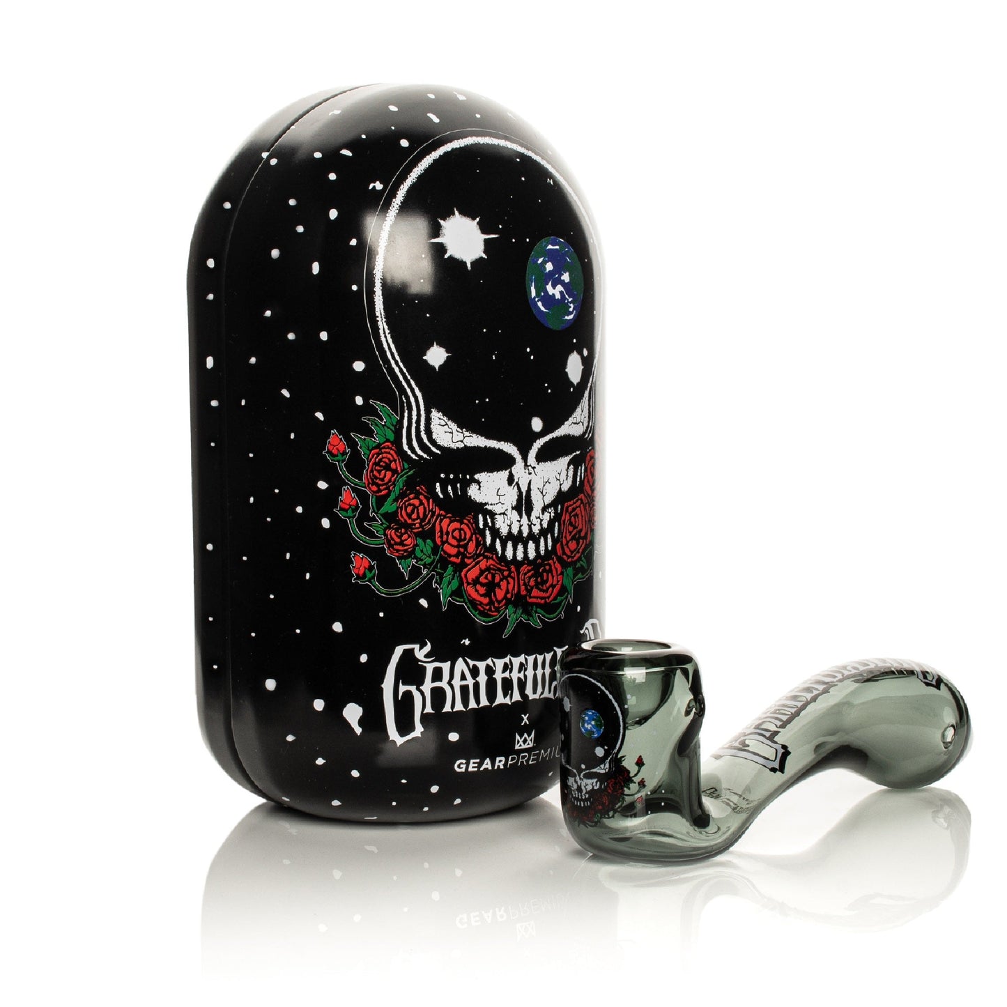 West Coast Gifts Grateful Dead Sherlock Hand Pipe 6in Borosilicate Glass