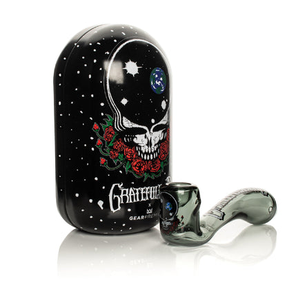 West Coast Gifts Grateful Dead Sherlock Hand Pipe 6in Borosilicate Glass