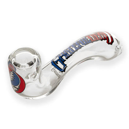West Coast Gifts Grateful Dead Sherlock Hand Pipe 6in Borosilicate Glass
