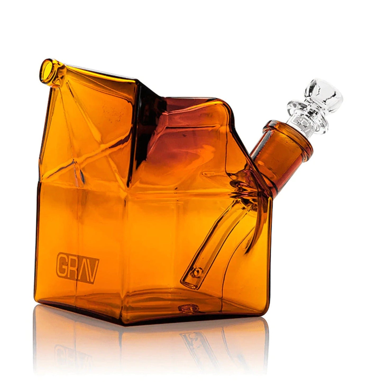 GRAV Milk Carton Bubbler 4in Borosilicate Glass