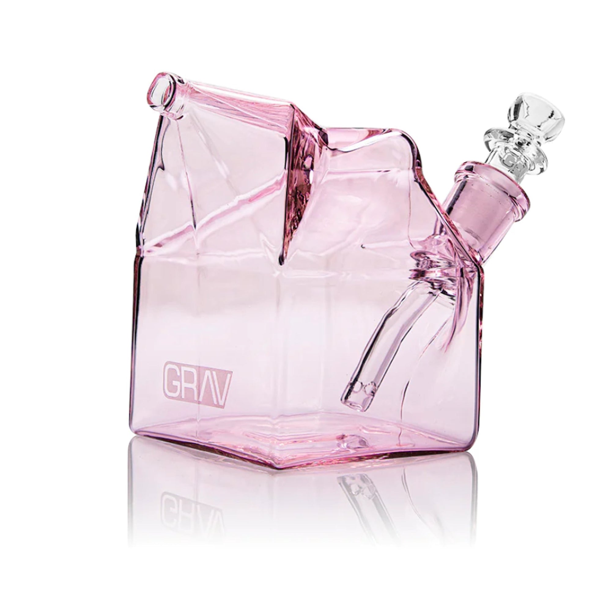 GRAV Milk Carton Bubbler 4in Borosilicate Glass